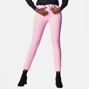 ITEM m6 Denim High Rise Power Pants in Washed Out Pink